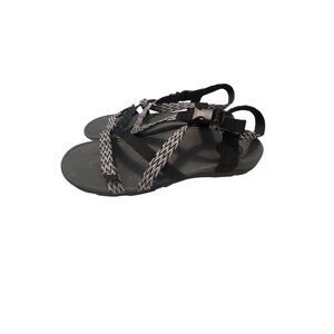 Vionic Women's‎ Adjustable Strap Sandals Black & Grey Sz 9